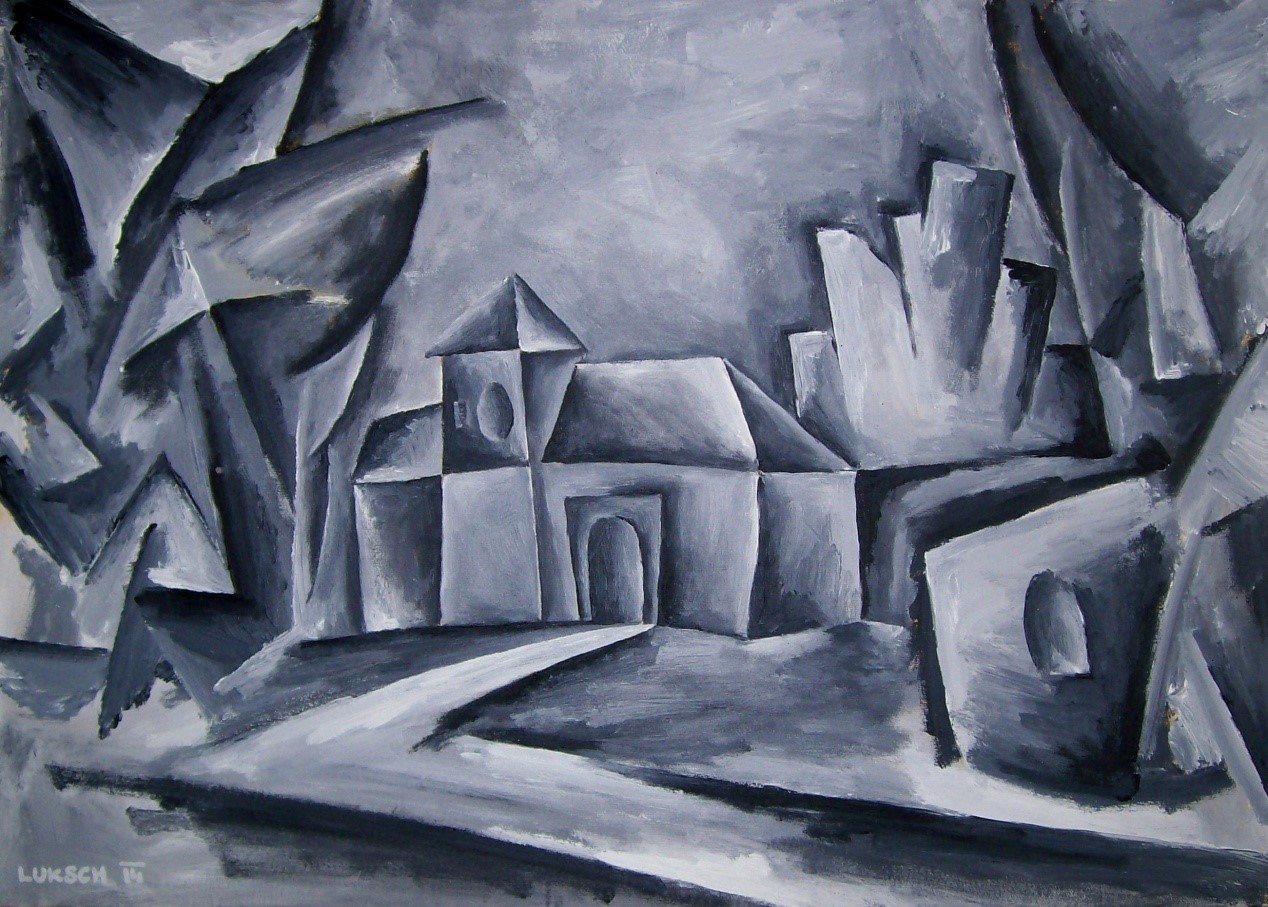 Blansko – zámek č.2 / akryl na plátně / 70 x 50 cm / 2014