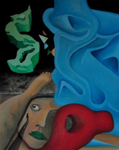 Fata morgana / olej na plátně / 24 x 30 cm / 2012