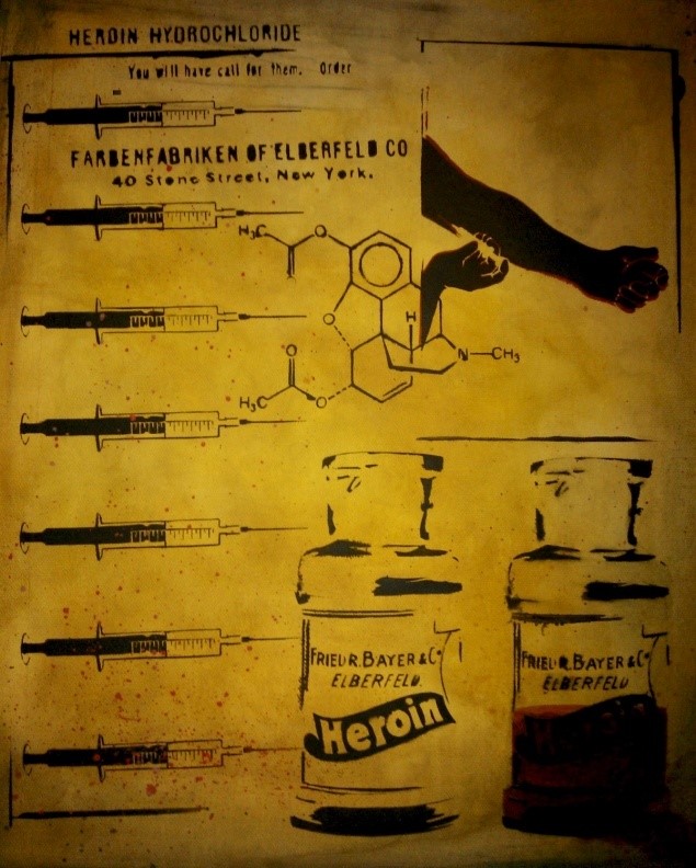 Reklama na Heroin / olej na plátně / 50 x 60 cm / 2011
