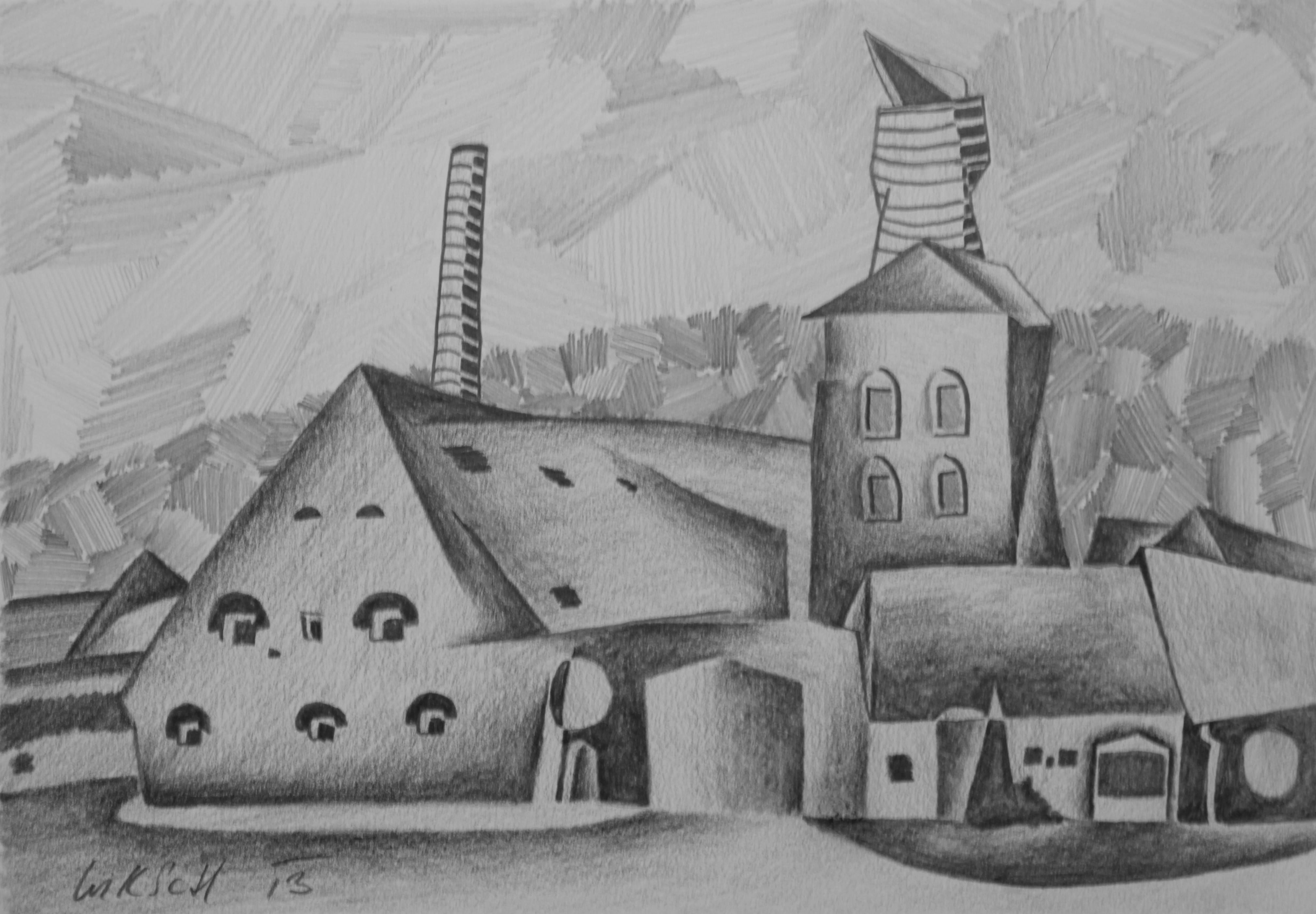 Sladovna / tužka, papír / A4 / 2013