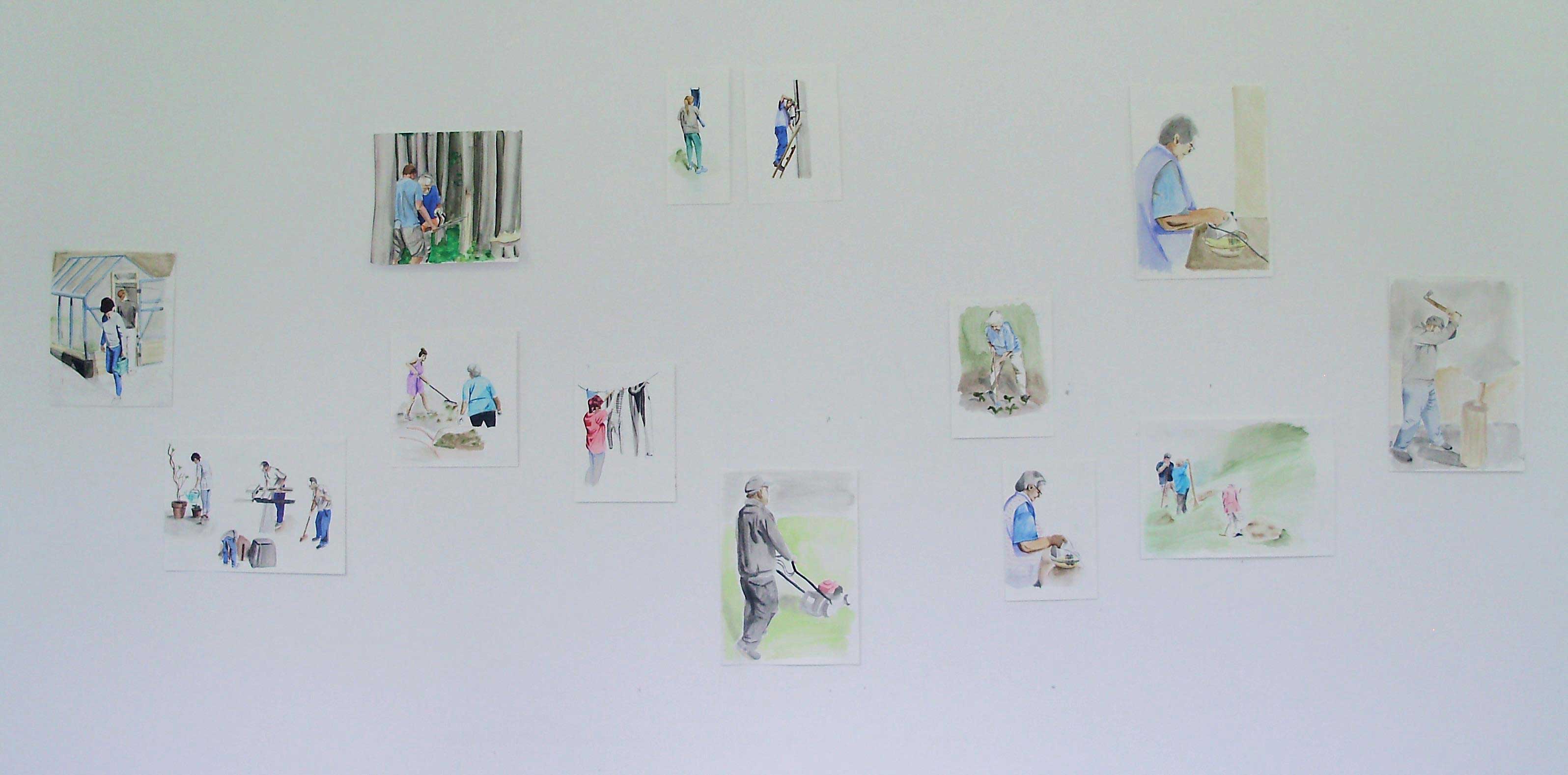 manifest, instalace, skici